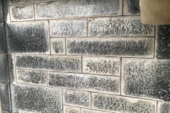 Original poiting style recreated with lime mortar and a dark applied line in limewash -2023